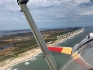 A flight with OBX Biplanes is a unique way to see the Outer Banks beaches